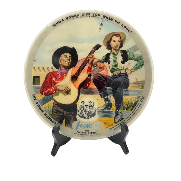 Vintage Vogue The Picture Record Double Sided Western Themed Vinyl Record