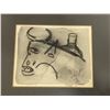 Image 2 : Original 1976 Joao Barreto Bailote Charcoal Wash Painting "Bull"