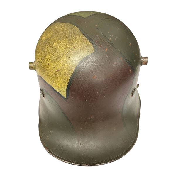 Original WW1 Soldiers Camo Helmet With Liner