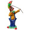 Image 1 : Vintage Hand Made Paper Mache Clown (Umbrella Broken But Repaired)