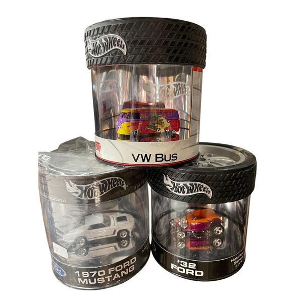 3 New Hot Wheels Toys: VW Bus, '32 Ford, & 1970 Ford Mustang