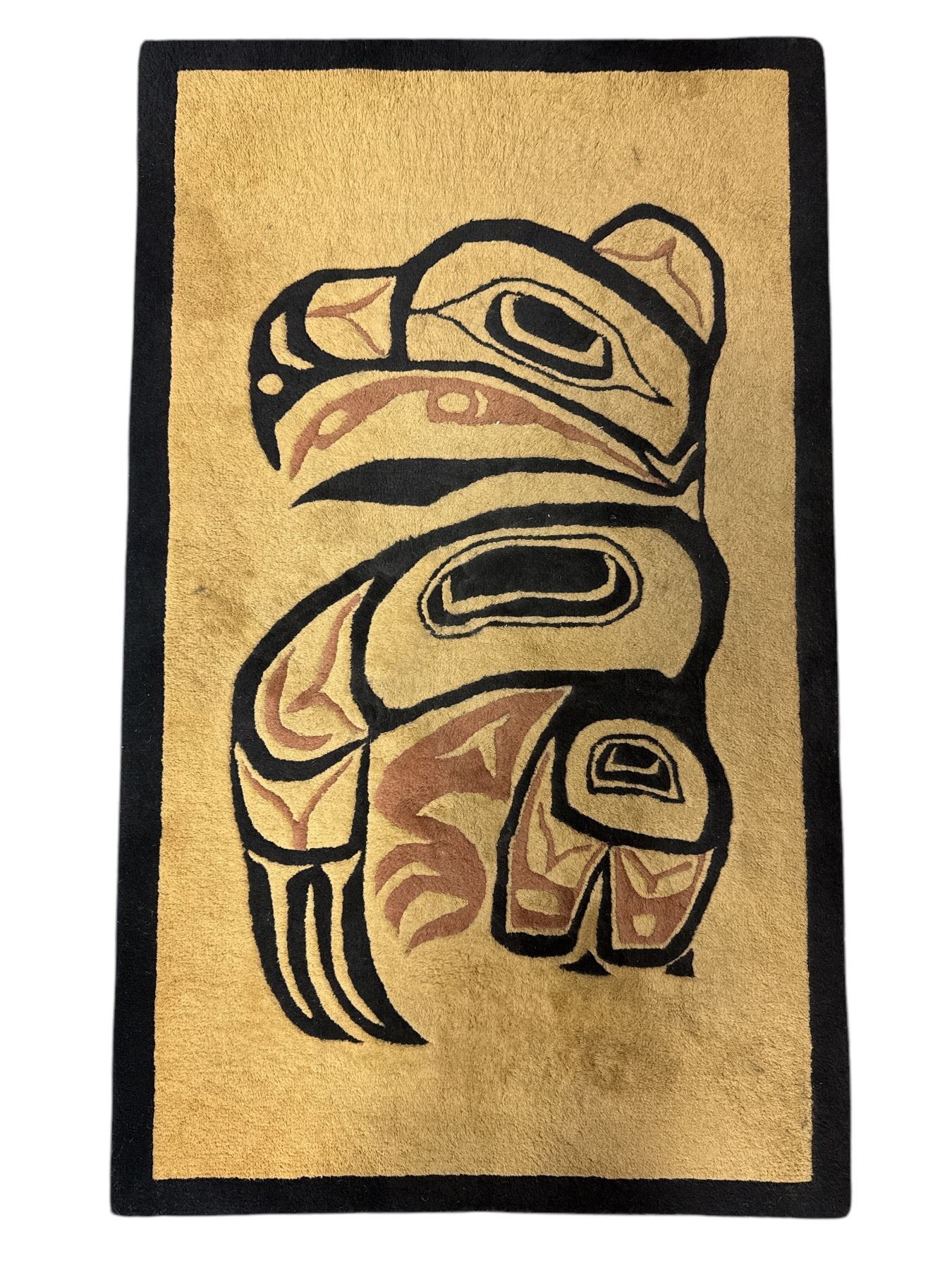 Vintage Jordan's Rugs First Nations Bear Print Rug