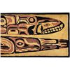 Image 2 : Vintage Jordan's Rugs First Nations Salmon & Eagle Print Rug