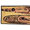 Image 2 : Vintage Jordan's Rugs First Nations Salmon & Eagle Print Rug