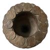 Image 2 : Unique Goblet Made Entirely Of Pennies With A Glass In The Middle