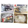 Image 2 : 4 Vintage Model Kits: Amt, Revell, Monogram, & More (Trucks, Corvette, Airplane)