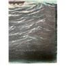 Image 2 : Vintage Original Oil On Canvas Painting Ship In The Ocean Scene By A Falkner