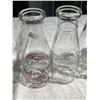 Image 2 : 6 Large Vintage Milk Bottles: Northwestern, St. Laurent, Stewarts Dairy, & More