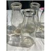Image 2 : 6 Vintage Large Milk Bottles: Cornwall Dairy, Perth Dairy, Ernest Cousins, & More