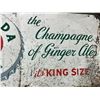 Image 2 : Vintage Original Canada Dry The Champagne Of Ginger Ales Self Framed Tin Sign