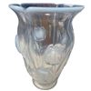 Image 2 : Beautiful 2pc Clear Glass Tulip Motif Vase & Bowl