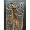 Image 2 : Vintage Original Copper Punched Art Signed J. Mathee