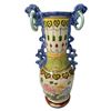 Image 2 : Vintage Hand Painted Double Ringed Vase