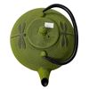 Image 2 : Vintage Green Cast Metal Dragon Fly Accented Teapot
