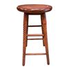 Image 1 : 4 Legged Twisted Wood Stool