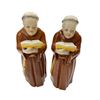 Image 2 : Royal Worchester Collectibles: 2 Monks, Cornucopia, & Woman