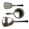Image 2 : 4pc Vintage Vanity Brush Set: 2 Mirrors & 1 Brush