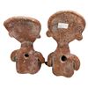 Image 2 : Pair Of Vintage Terracotta Mayan Sitting Statues