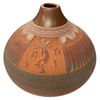 Image 1 : 2001 Hand Made Navajo Pottery Vase Signed Johnny Williams