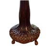 Image 2 : Tiffany Style 4 Footed Stain Glass Leaded Shade Table Top Lamp