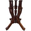 Image 2 : Beautiful Upside Down Finial Bevelled Square Top Parlor Table