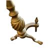Image 2 : Pair Of Vintage Metal Double Footed Ball In Claw Andirons