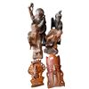Image 2 : Large Collection Of Assorted Carved Figurines & 2 Metal Asian Vases