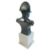 Image 2 : Vintage Made In Italy Bronze Bust On Marble Base