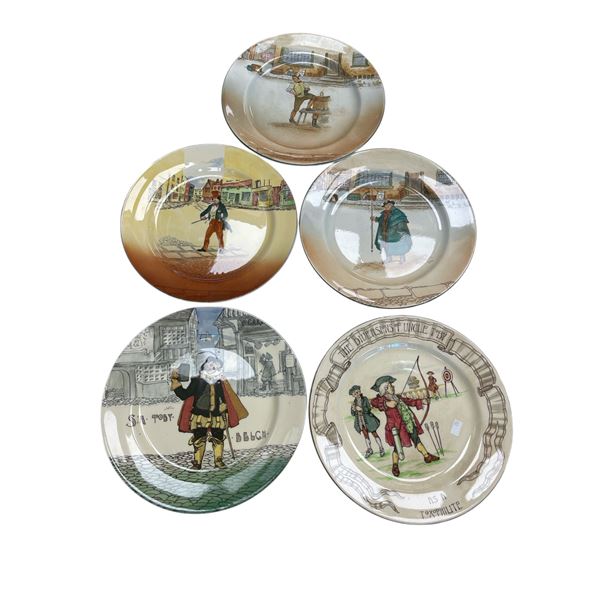 5 Vintage Royal Doulton Plates