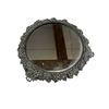 Image 1 : Vintage 3 Footed Silver Plated Mirror Bottom Grape Motif Pedestal