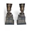 Image 1 : 2 Vintage Cast Metal Egyptian Busts