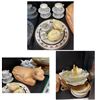 Image 1 : Large Vintage Variety Lot: Porcelain Dishware, Terracotta Cat