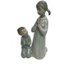 Image 1 : Vintage Lladro Praying Children Porcelain Figurine