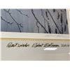 Image 2 : Vintage Robert Bateman Double Signed Print "Evening Grosbeak"