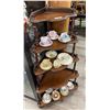 Image 2 : Vintage 5 tier Finial Corner Shelf 51x17"
