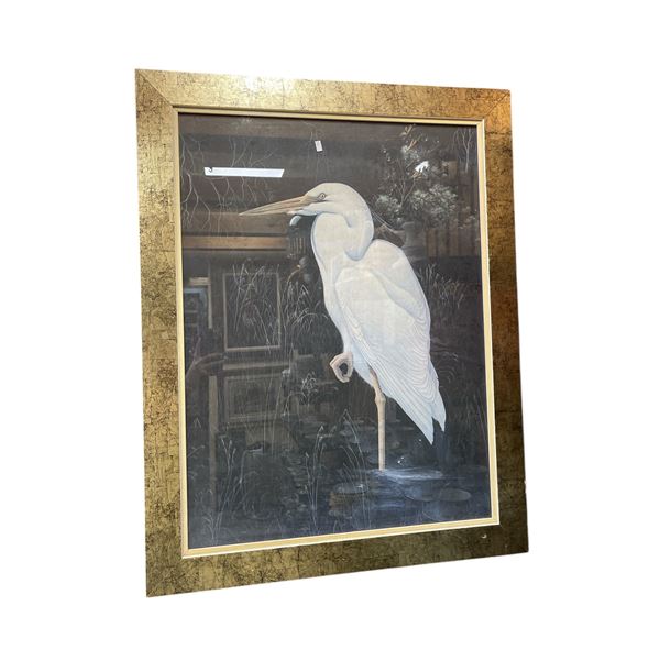 Vintage Gerrard F. Smith Crane Framed Print