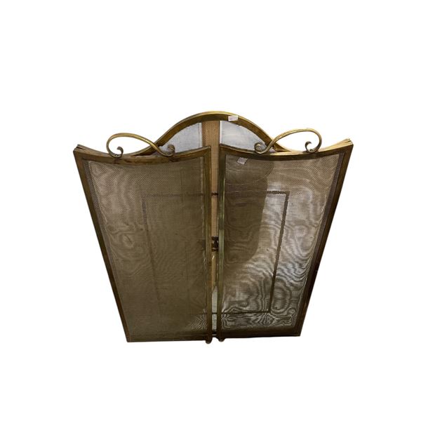 Vintage Brass Fireplace Guard