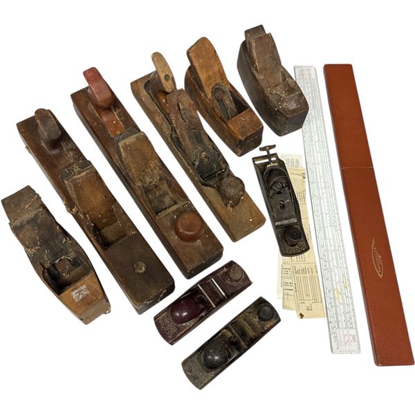 9 Assorted Vintage Planers