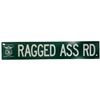 Image 1 : City of Yellowknife Single Sided Ragged Ass Rd Metal Street Sign