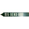 Image 2 : Vintage Double Sided Big Bend Hwy Wooden Road Sign