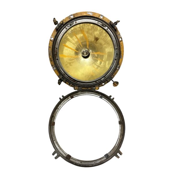 Vintage Pyle Ship's Port Converted to Light Fixture