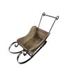 Image 2 : Vintage Cast Metal and Wood Decorative Sleigh
