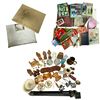 Image 1 : Vintage Variety Lot; Cornwall Warming Dish, tripod, Cowbell, Books, Folk Art Carvings and More
