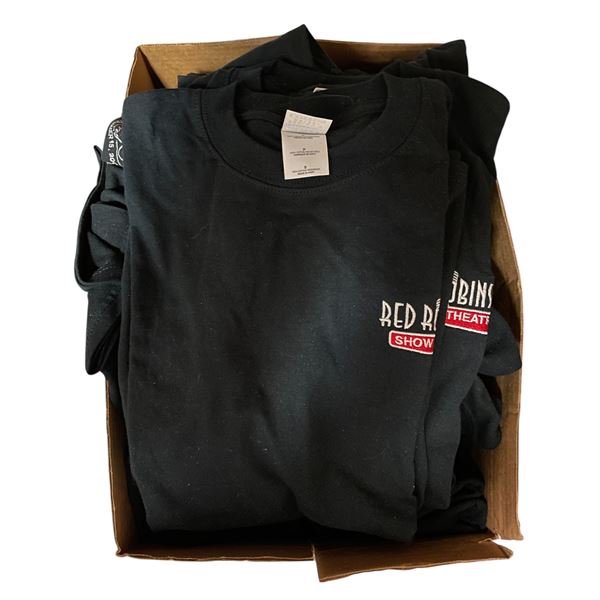 Assorted Sized Red Robinson Show Theatre T-Shirts. Small,  Large, XL, XXL