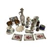 Image 1 : Vintage Variety Lot: Porcelain Cups, Oil Pitcher, Porcelain Box and More