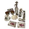 Image 2 : Vintage Variety Lot: Porcelain Cups, Oil Pitcher, Porcelain Box and More