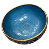 Image 2 : Vintage Cloisonne Peaches and Bat Detailed Bowl w Stamp on Bottom