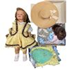 Image 1 : Vintage Italian Bononii Doll w Original Clothes and Extra Doll Clothing