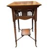 Image 1 : Vintage Brass Footed Square Top Side Table