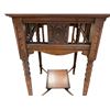Image 3 : Vintage Brass Footed Square Top Side Table